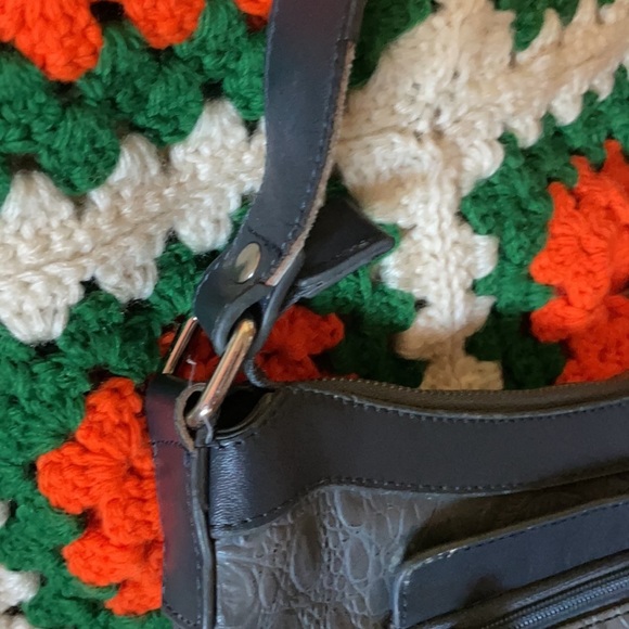 SUMMER SALE Sharif 🌹Vintage NY Designer Leather Studded Purse w/ Silver Lock - Picture 15 of 16